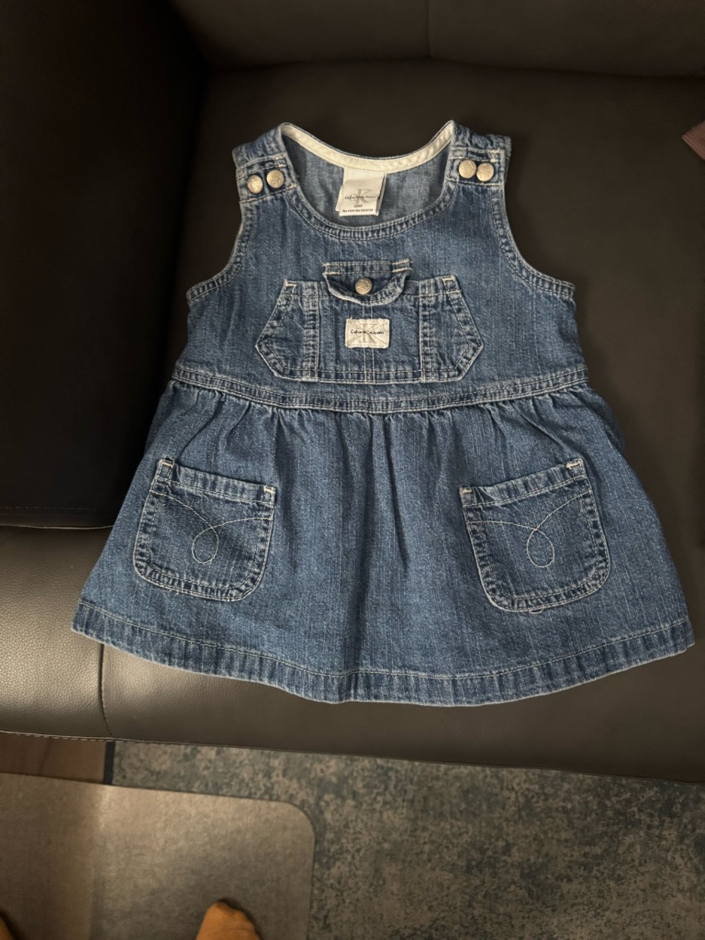 Calvin Klein Jeans Denim Jumper Double Stone - 12 Months EUC